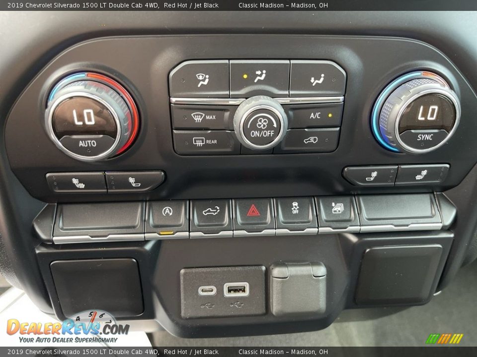 2019 Chevrolet Silverado 1500 LT Double Cab 4WD Red Hot / Jet Black Photo #13