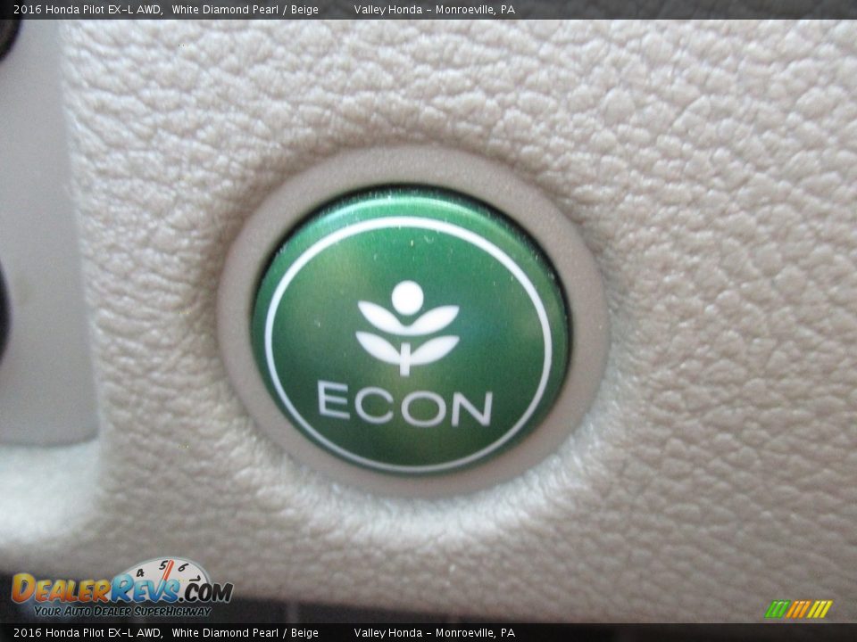 2016 Honda Pilot EX-L AWD White Diamond Pearl / Beige Photo #18