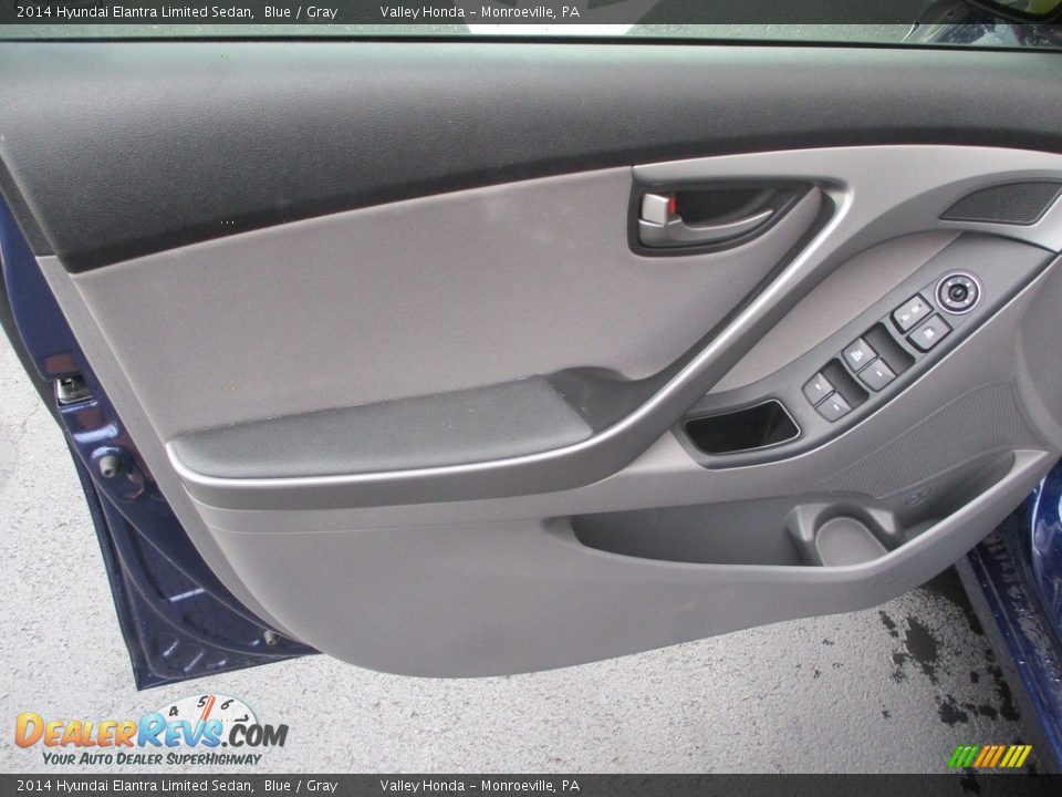2014 Hyundai Elantra Limited Sedan Blue / Gray Photo #10