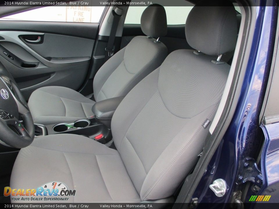 2014 Hyundai Elantra Limited Sedan Blue / Gray Photo #11