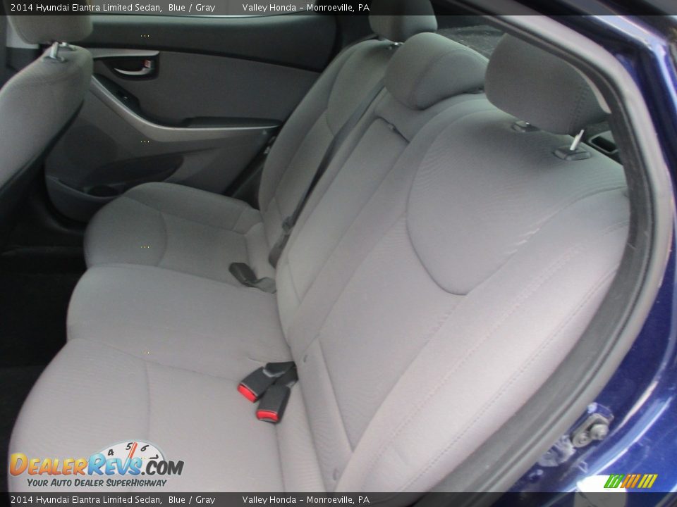 2014 Hyundai Elantra Limited Sedan Blue / Gray Photo #12