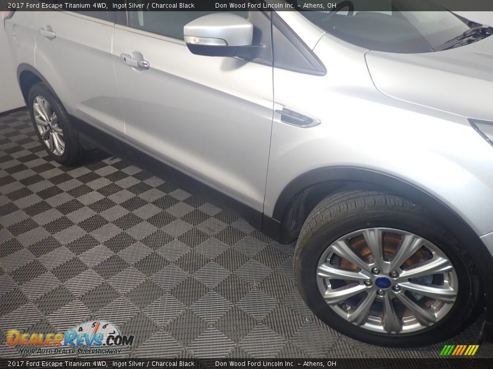 2017 Ford Escape Titanium 4WD Ingot Silver / Charcoal Black Photo #4