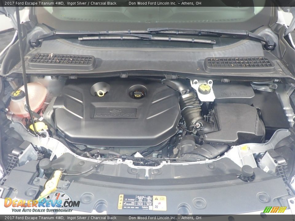 2017 Ford Escape Titanium 4WD Ingot Silver / Charcoal Black Photo #7