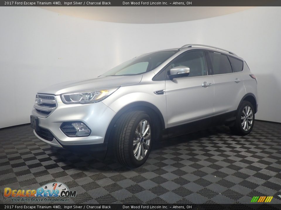 2017 Ford Escape Titanium 4WD Ingot Silver / Charcoal Black Photo #8