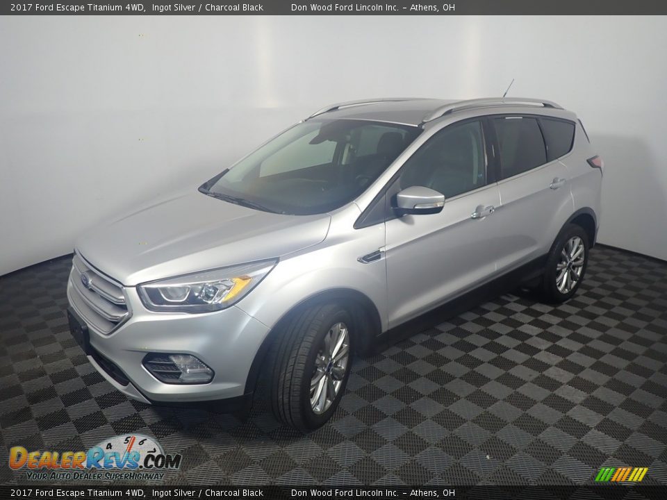 2017 Ford Escape Titanium 4WD Ingot Silver / Charcoal Black Photo #9