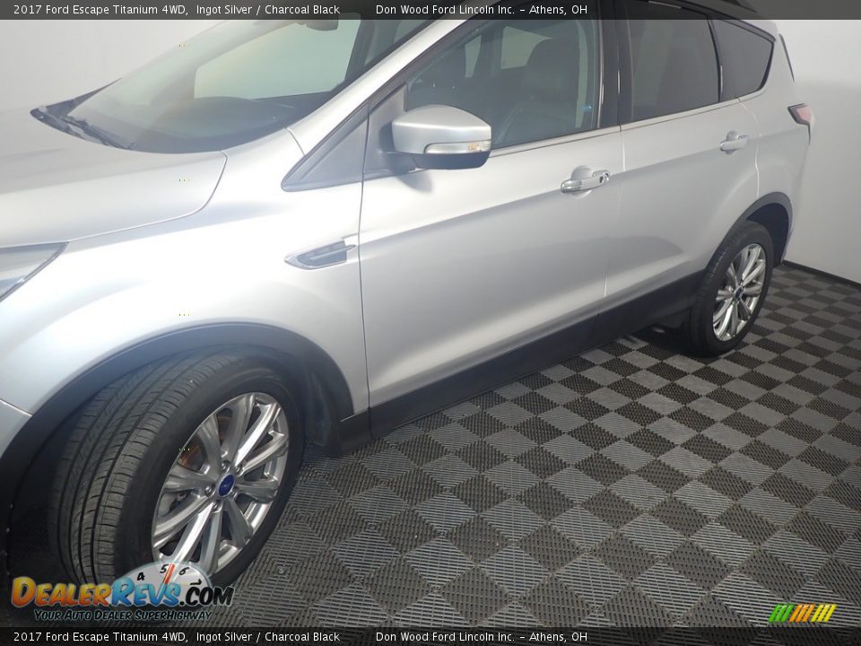 2017 Ford Escape Titanium 4WD Ingot Silver / Charcoal Black Photo #10
