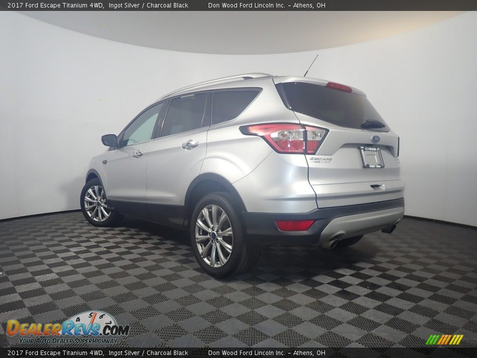 2017 Ford Escape Titanium 4WD Ingot Silver / Charcoal Black Photo #11