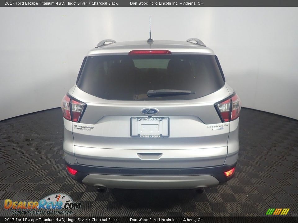 2017 Ford Escape Titanium 4WD Ingot Silver / Charcoal Black Photo #13