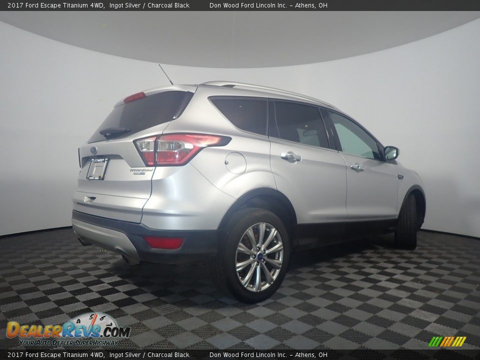2017 Ford Escape Titanium 4WD Ingot Silver / Charcoal Black Photo #17