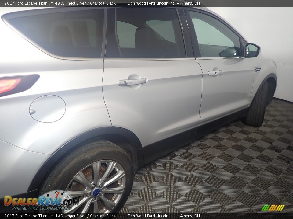 2017 Ford Escape Titanium 4WD Ingot Silver / Charcoal Black Photo #20