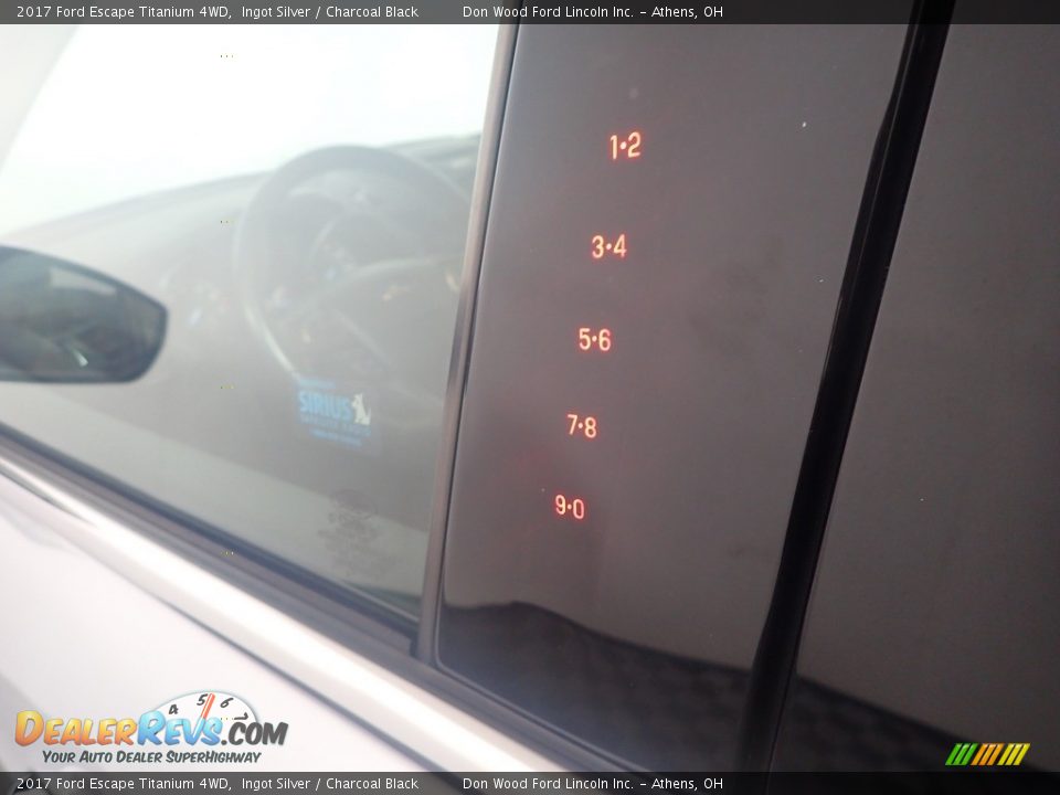 2017 Ford Escape Titanium 4WD Ingot Silver / Charcoal Black Photo #21