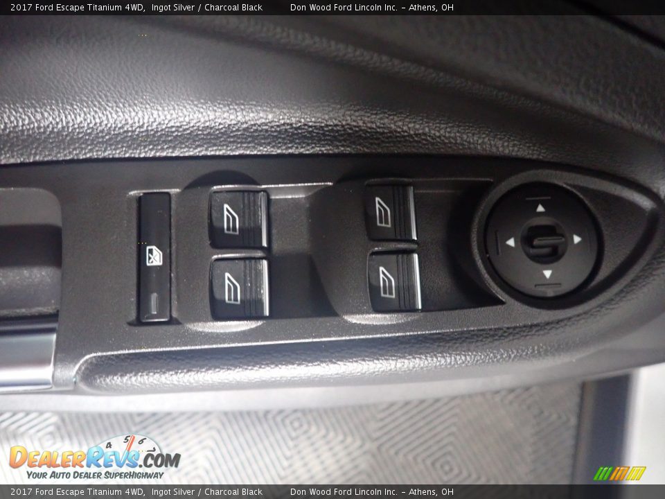 2017 Ford Escape Titanium 4WD Ingot Silver / Charcoal Black Photo #23
