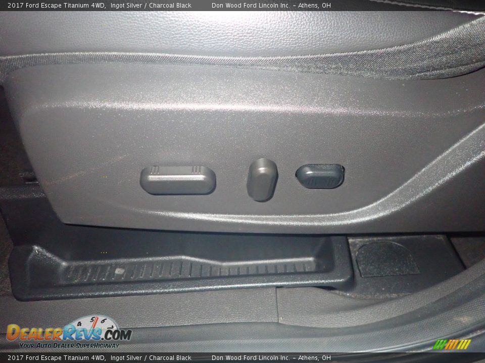 2017 Ford Escape Titanium 4WD Ingot Silver / Charcoal Black Photo #25