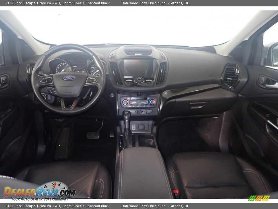 2017 Ford Escape Titanium 4WD Ingot Silver / Charcoal Black Photo #26