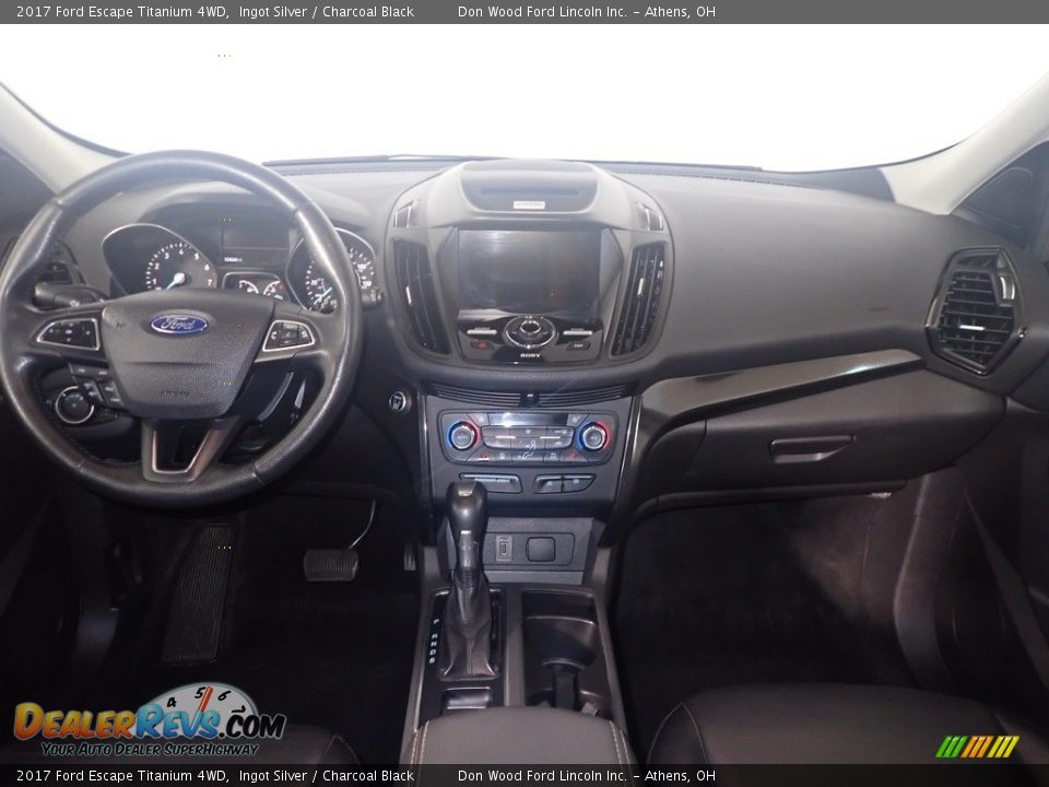 2017 Ford Escape Titanium 4WD Ingot Silver / Charcoal Black Photo #27