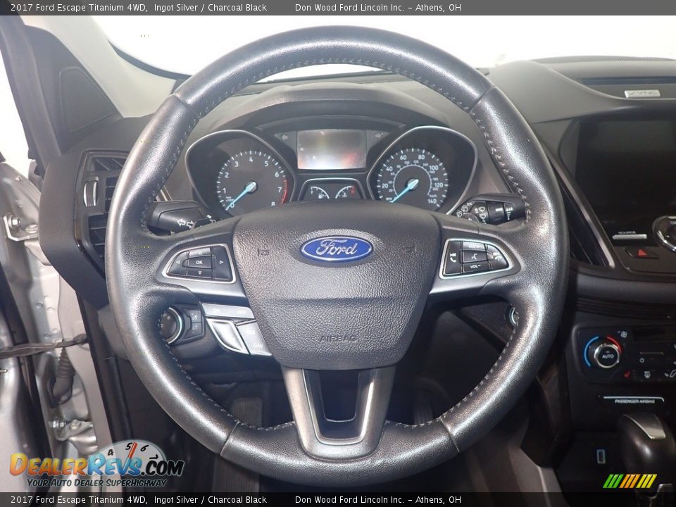2017 Ford Escape Titanium 4WD Ingot Silver / Charcoal Black Photo #29