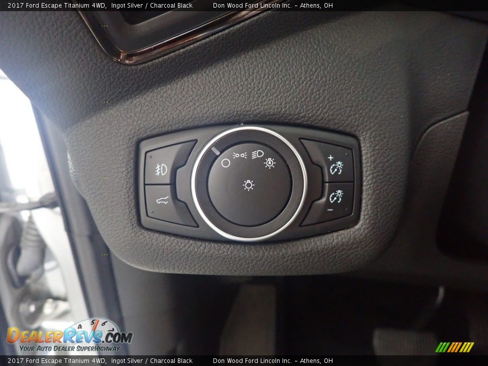 2017 Ford Escape Titanium 4WD Ingot Silver / Charcoal Black Photo #33