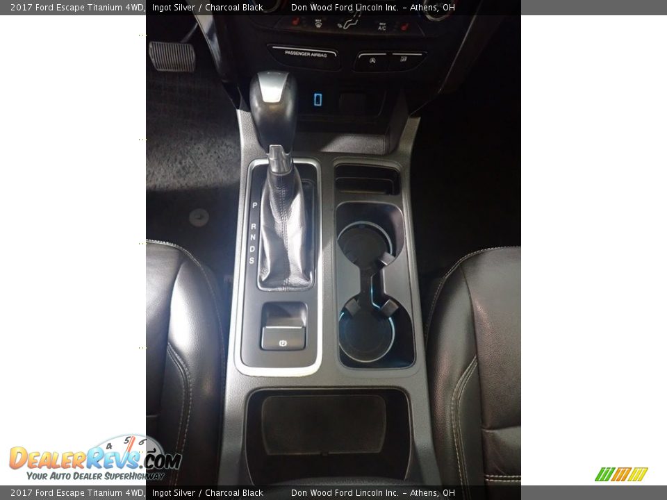 2017 Ford Escape Titanium 4WD Ingot Silver / Charcoal Black Photo #34