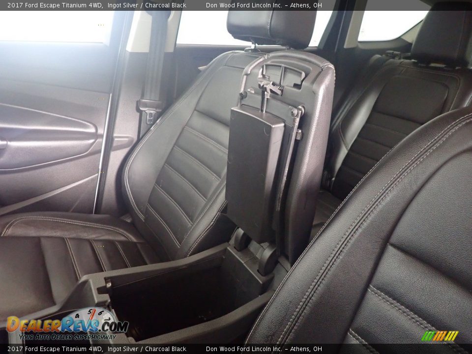 2017 Ford Escape Titanium 4WD Ingot Silver / Charcoal Black Photo #35