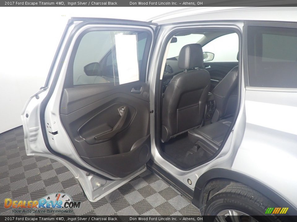 2017 Ford Escape Titanium 4WD Ingot Silver / Charcoal Black Photo #36