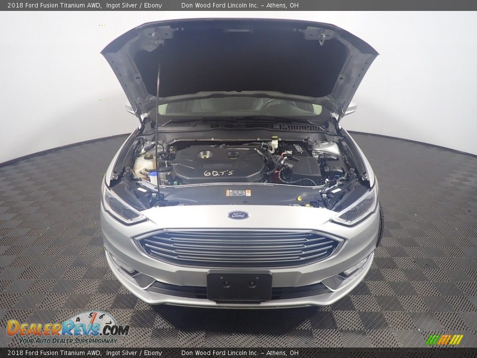 2018 Ford Fusion Titanium AWD Ingot Silver / Ebony Photo #7