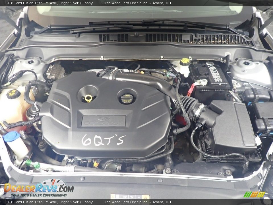 2018 Ford Fusion Titanium AWD 2.0 Liter Turbocharged DOHC 16-Valve EcoBoost 4 Cylinder Engine Photo #8