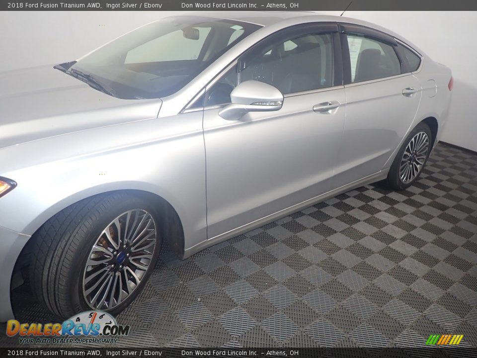 2018 Ford Fusion Titanium AWD Ingot Silver / Ebony Photo #11