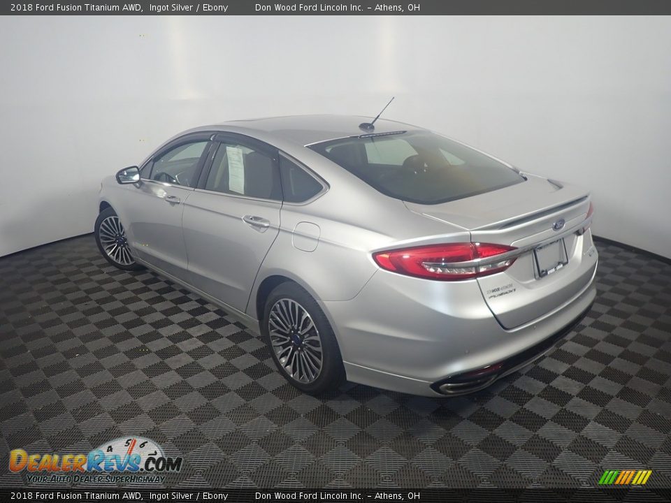 2018 Ford Fusion Titanium AWD Ingot Silver / Ebony Photo #13