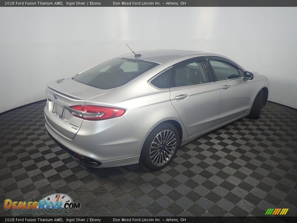 2018 Ford Fusion Titanium AWD Ingot Silver / Ebony Photo #18