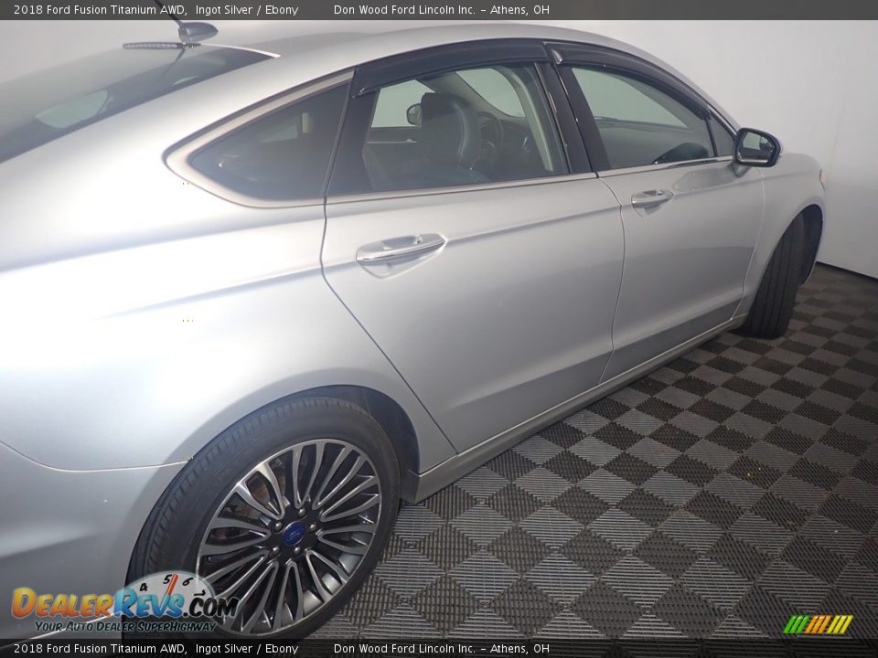 2018 Ford Fusion Titanium AWD Ingot Silver / Ebony Photo #20