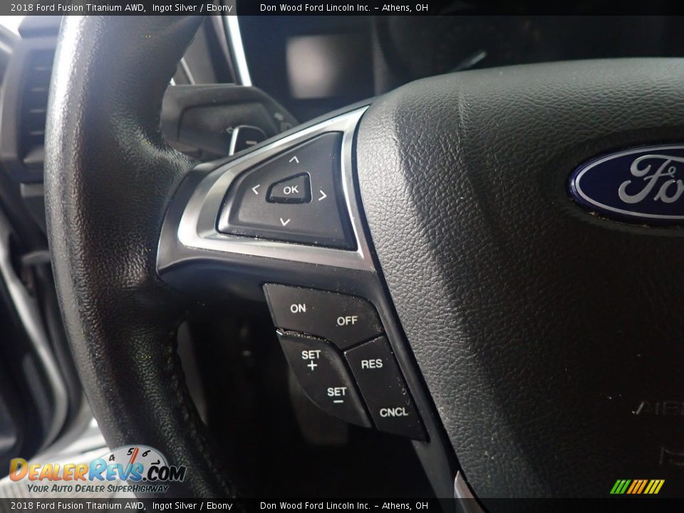 2018 Ford Fusion Titanium AWD Steering Wheel Photo #31