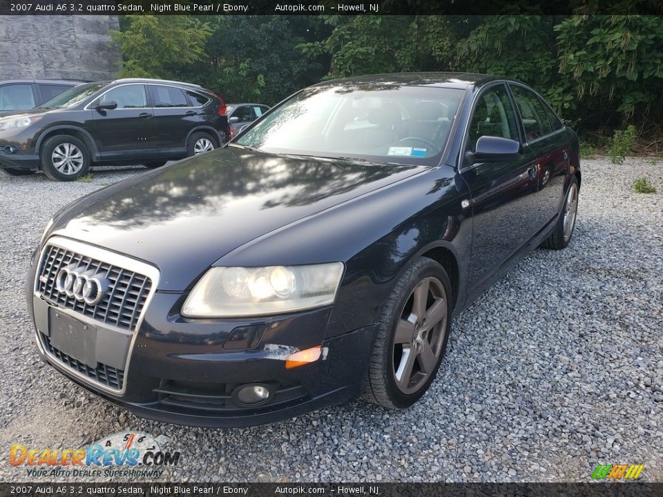 2007 Audi A6 3.2 quattro Sedan Night Blue Pearl / Ebony Photo #3