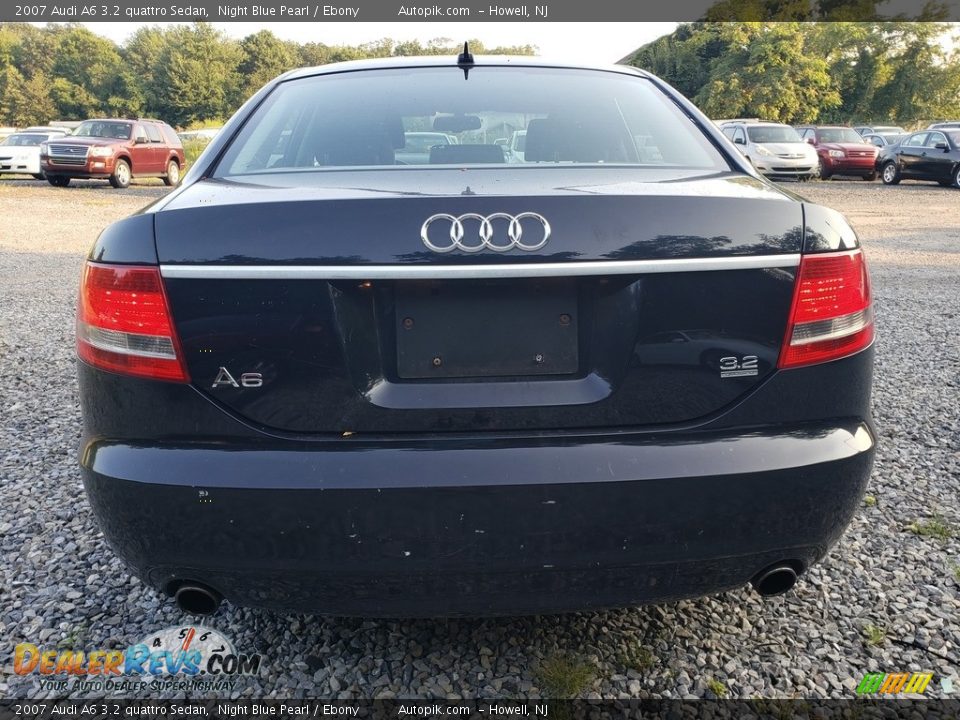 2007 Audi A6 3.2 quattro Sedan Night Blue Pearl / Ebony Photo #6