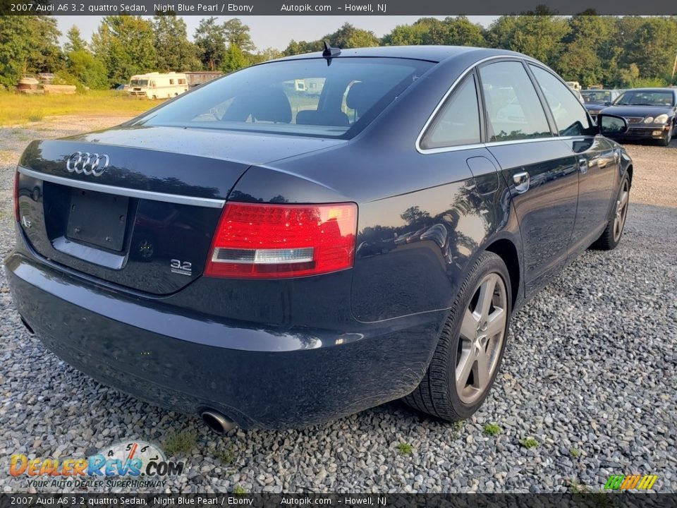 2007 Audi A6 3.2 quattro Sedan Night Blue Pearl / Ebony Photo #7