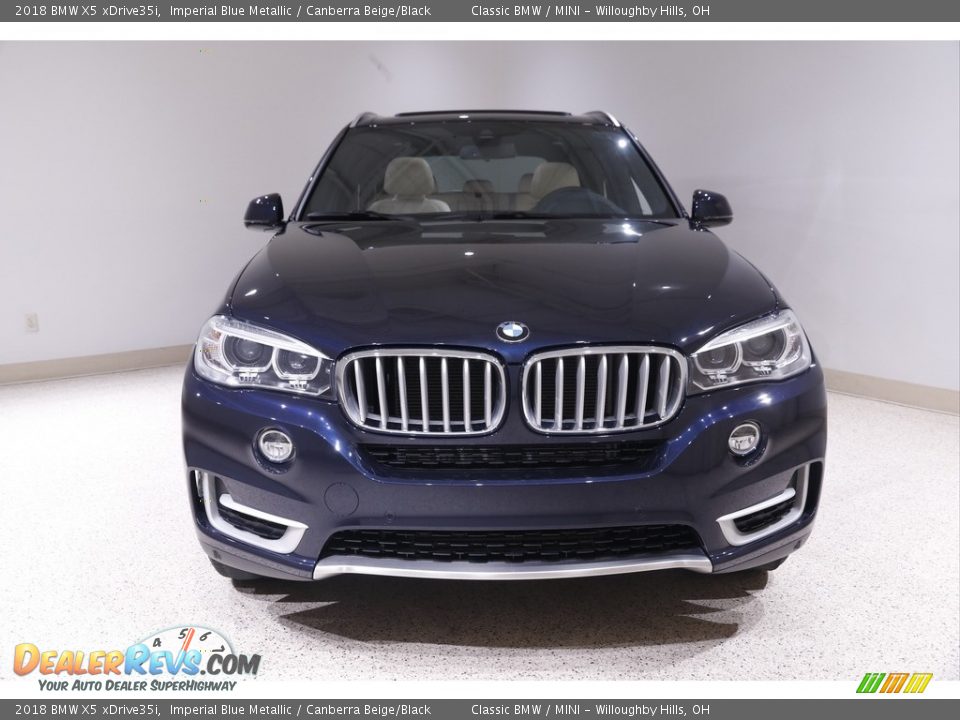 2018 BMW X5 xDrive35i Imperial Blue Metallic / Canberra Beige/Black Photo #2