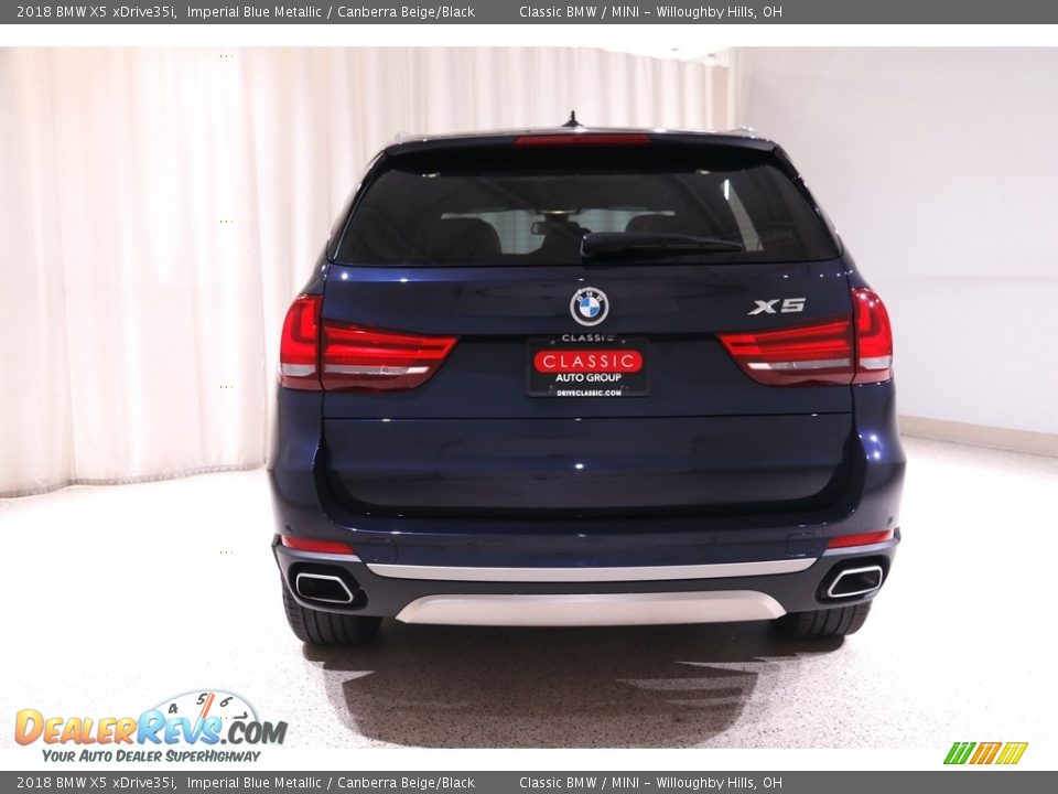 2018 BMW X5 xDrive35i Imperial Blue Metallic / Canberra Beige/Black Photo #21