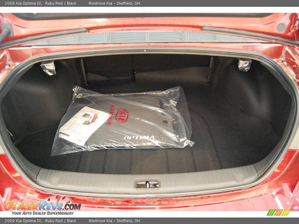 2009 Kia Optima SX Ruby Red / Black Photo #13