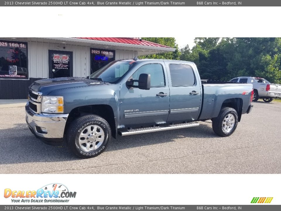 2013 Chevrolet Silverado 2500HD LT Crew Cab 4x4 Blue Granite Metallic / Light Titanium/Dark Titanium Photo #1