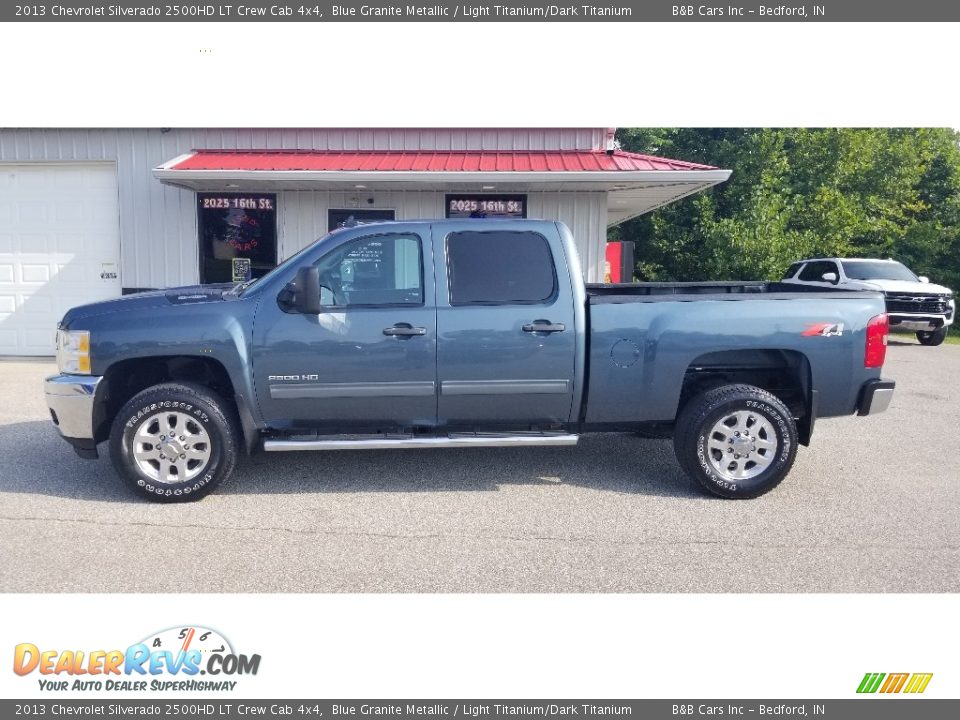 2013 Chevrolet Silverado 2500HD LT Crew Cab 4x4 Blue Granite Metallic / Light Titanium/Dark Titanium Photo #2