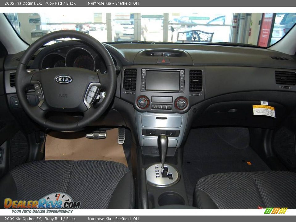 2009 Kia Optima SX Ruby Red / Black Photo #15