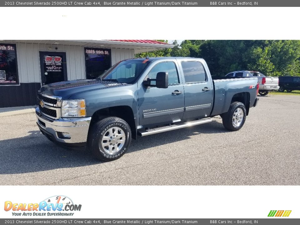 2013 Chevrolet Silverado 2500HD LT Crew Cab 4x4 Blue Granite Metallic / Light Titanium/Dark Titanium Photo #7