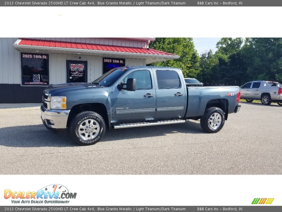 2013 Chevrolet Silverado 2500HD LT Crew Cab 4x4 Blue Granite Metallic / Light Titanium/Dark Titanium Photo #8