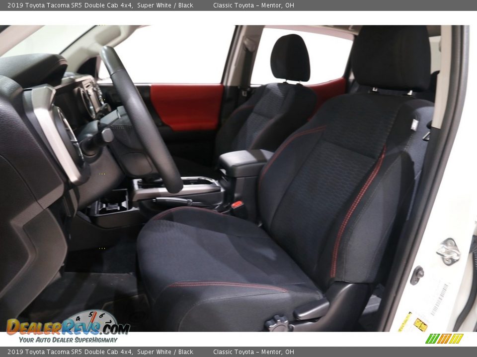 2019 Toyota Tacoma SR5 Double Cab 4x4 Super White / Black Photo #5