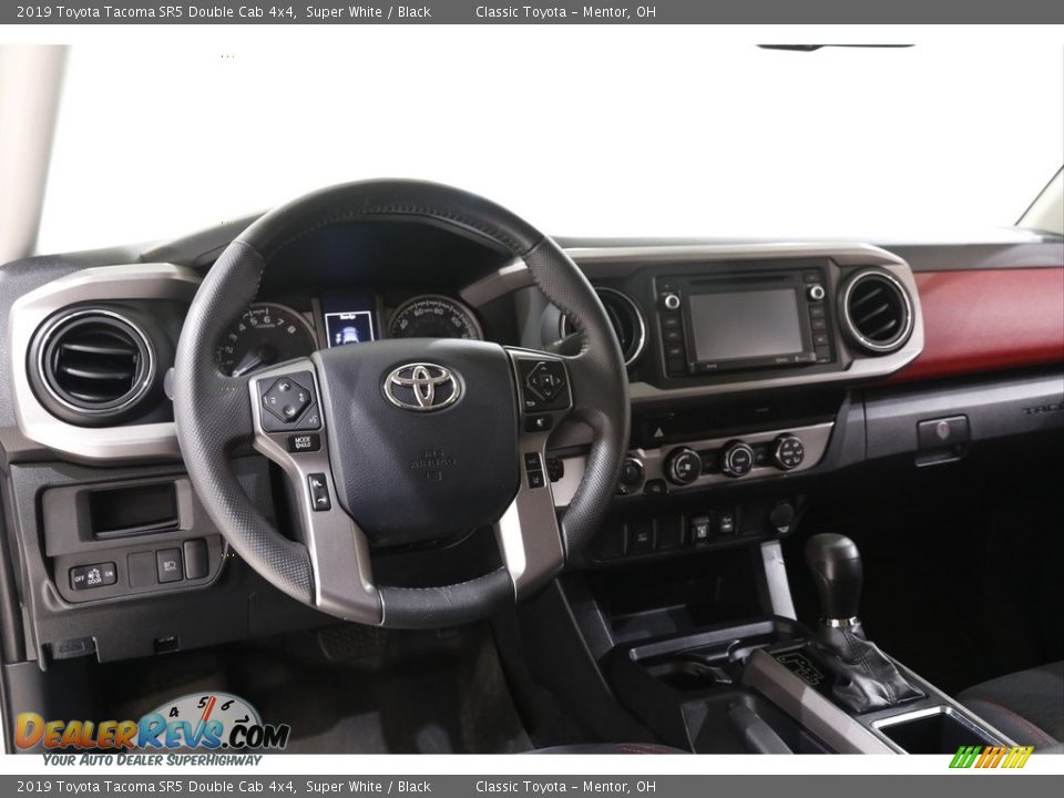 2019 Toyota Tacoma SR5 Double Cab 4x4 Super White / Black Photo #6