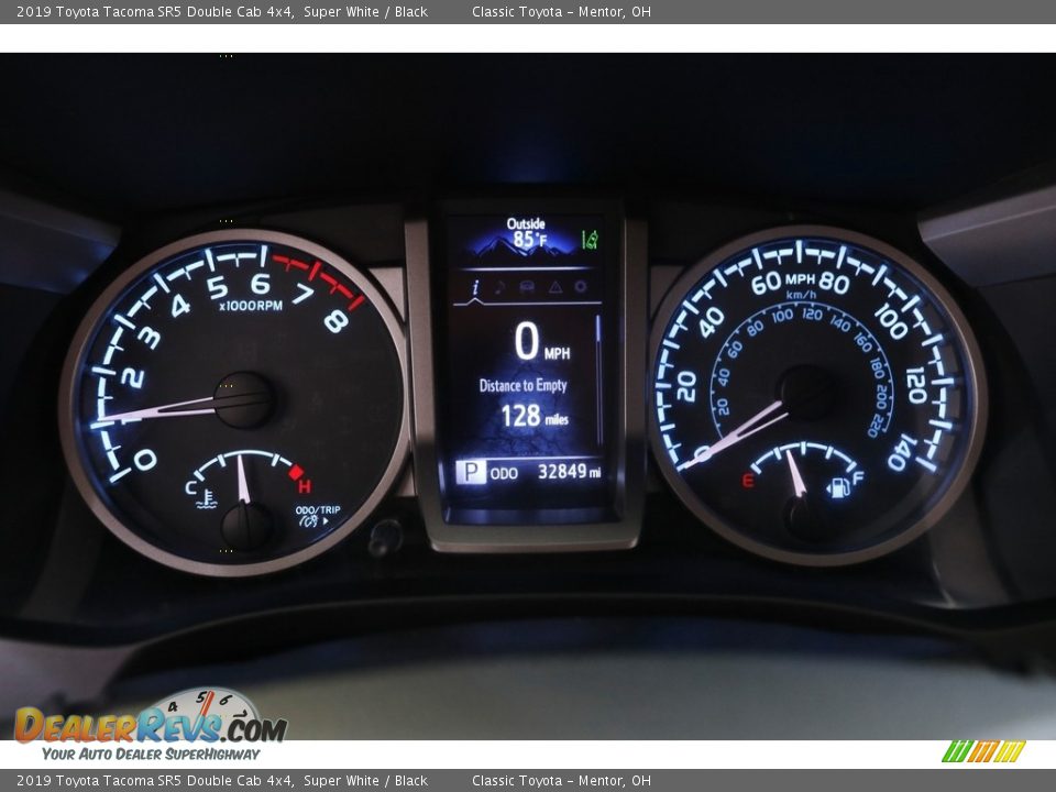 2019 Toyota Tacoma SR5 Double Cab 4x4 Super White / Black Photo #8