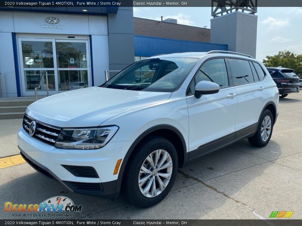2020 Volkswagen Tiguan S 4MOTION Pure White / Storm Gray Photo #1