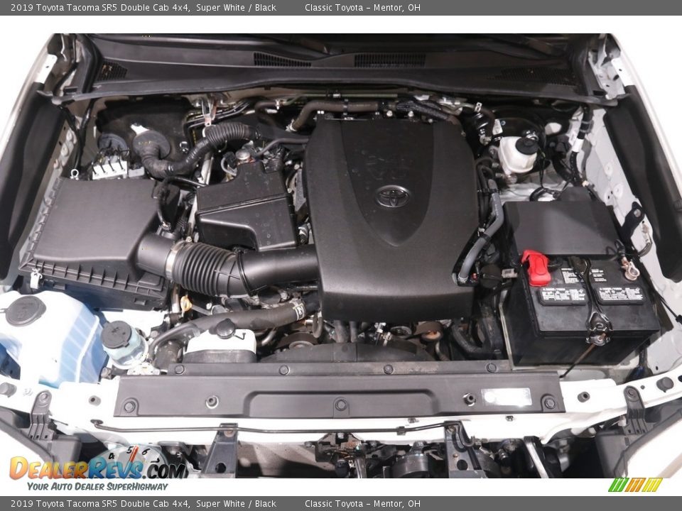 2019 Toyota Tacoma SR5 Double Cab 4x4 Super White / Black Photo #18