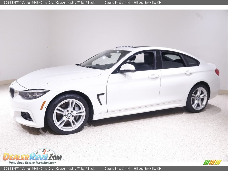 2018 BMW 4 Series 440i xDrive Gran Coupe Alpine White / Black Photo #3