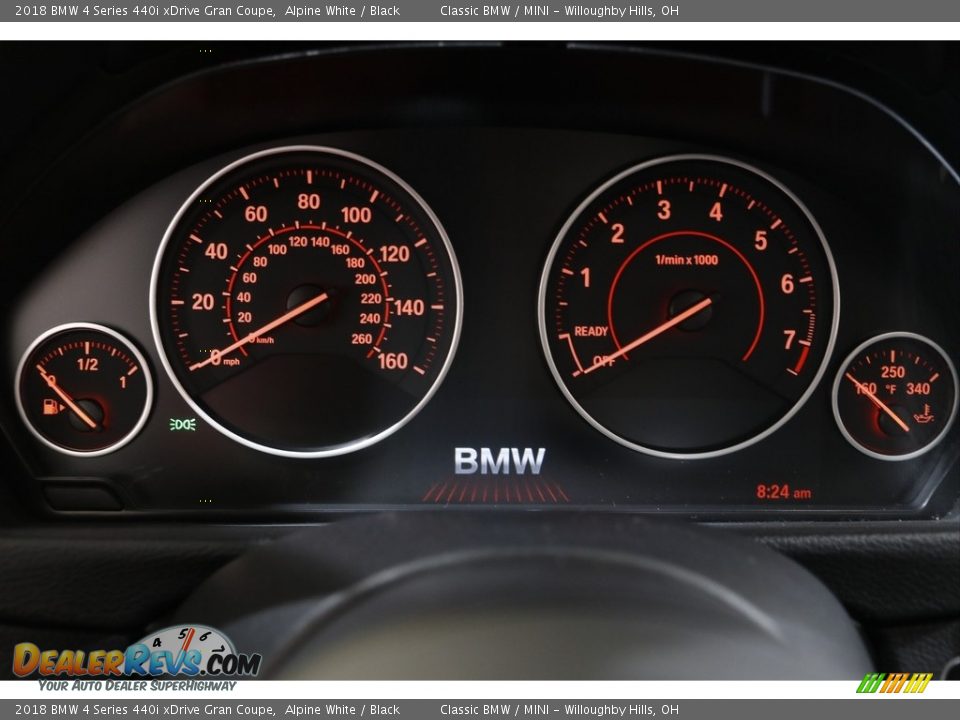 2018 BMW 4 Series 440i xDrive Gran Coupe Alpine White / Black Photo #8