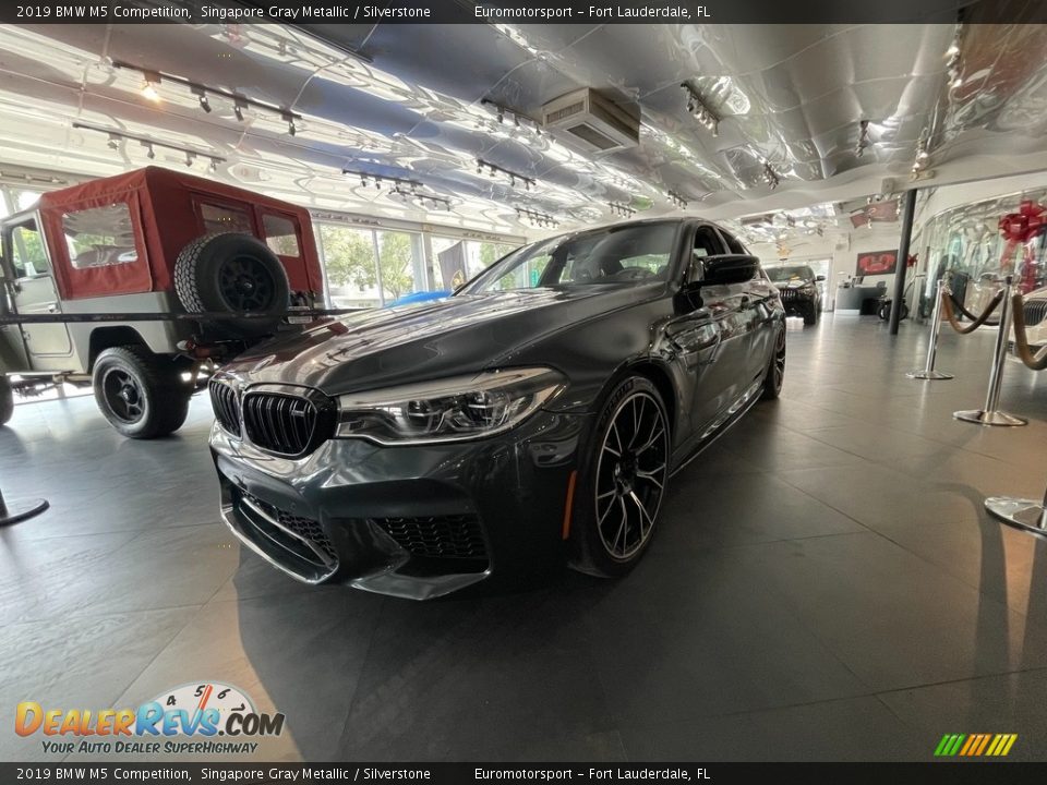 2019 BMW M5 Competition Singapore Gray Metallic / Silverstone Photo #7